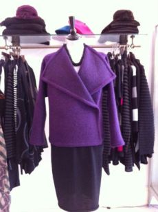 Purple Beba Jacket in boiled wool